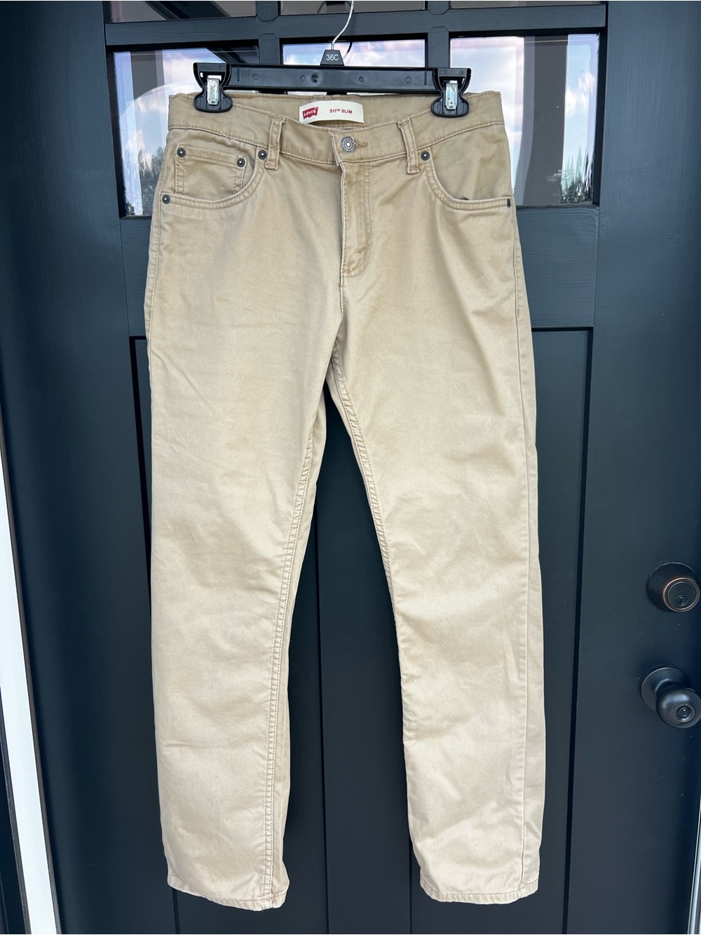Levi's 511 Slim Boys Khaki Tan Pants 18R 29x31 Jeans